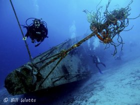 Capt Keith Tibbetts Wreck  in Cayman Brac.  © Bill Watts, All Rights Reserved.