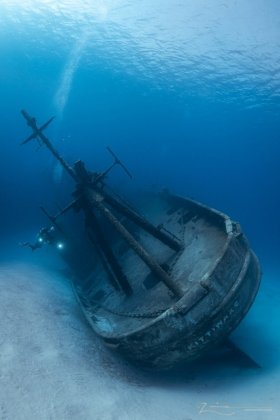 USS Kittiwake.  Photographed in Grand Cayman
